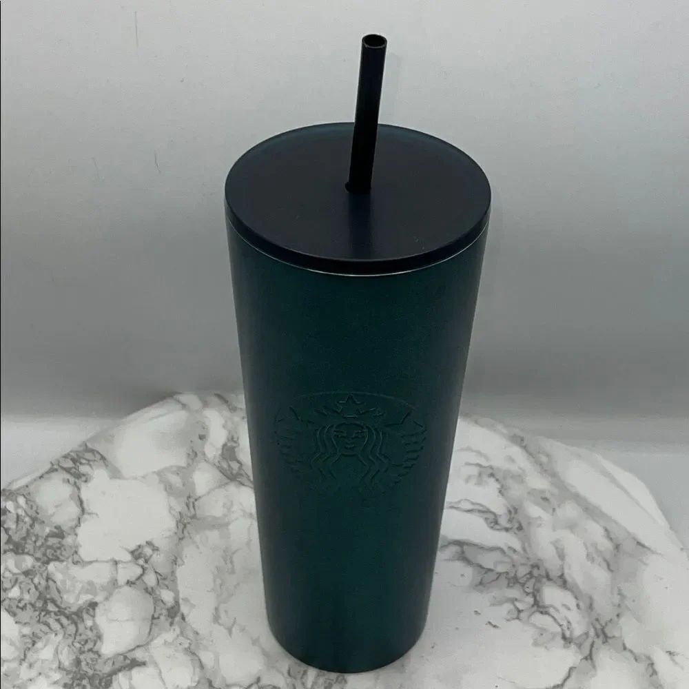 STARBUCKS 2020 Double Wall Stainless Steel Dark Green 24 oz Cold Cup